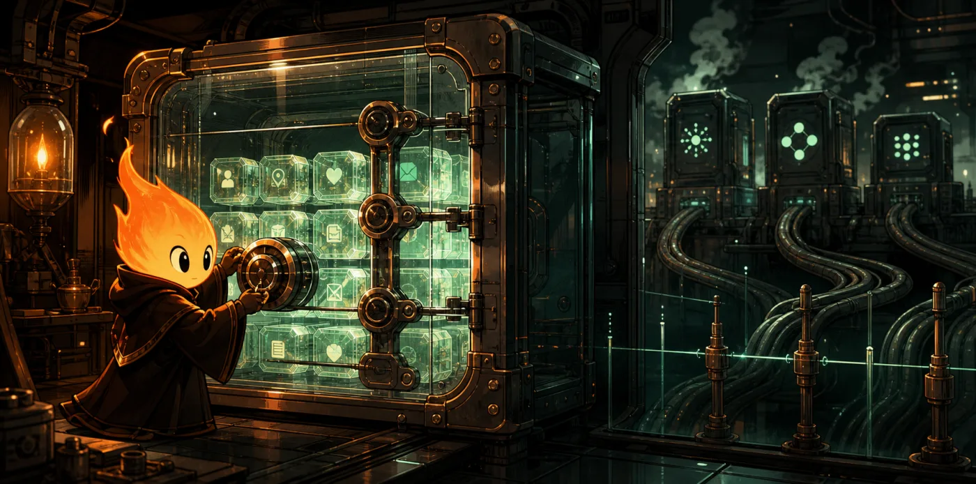 Burneo sealing data tokens inside a transparent vault separated from provider conduits.